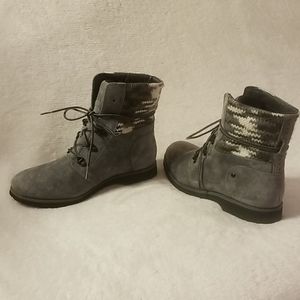 Lace-Up Combat-Style Hiking Boots